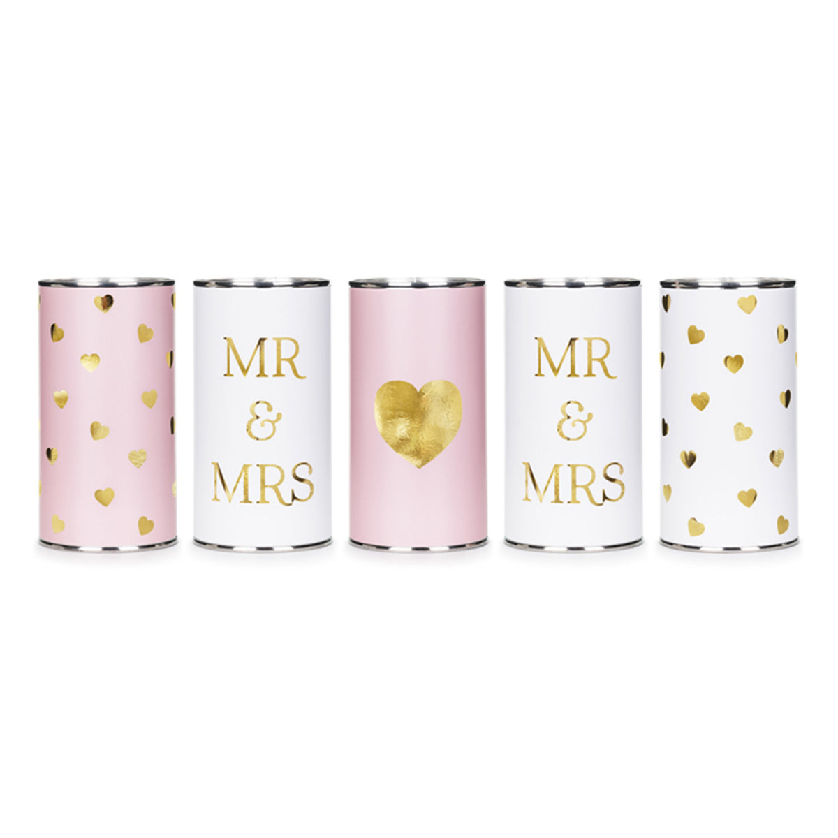 5 boîtes de mariage avec ficelle - Mr & Mrs