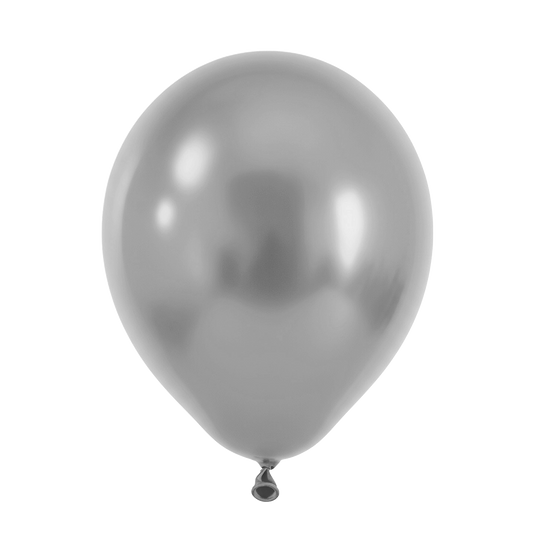 50 ballonnen - Ø30 cm - Parel Zilver