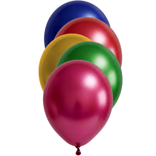 50 Ballonnen - Ø30 cm - Metallic Gemengd