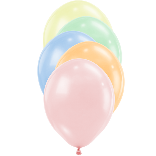 50 Ballons - Ø30 cm - Assortiment Couleurs Pastel Mat
