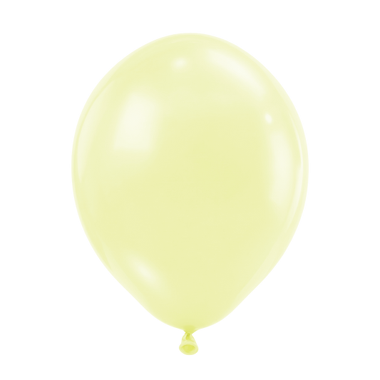 50 ballons - Ø30 cm - Jaune Pastel Mat