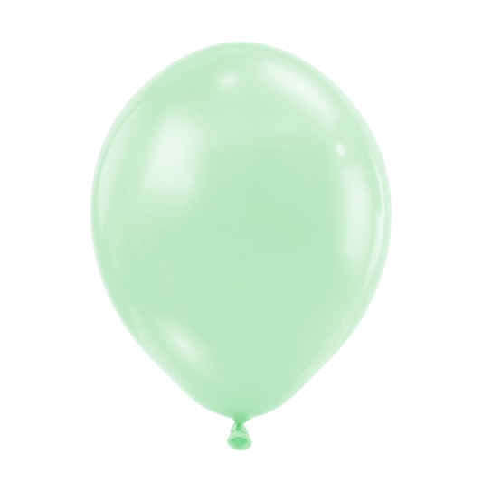 50 ballons de baudruche - Ø30 cm - vert pastel mat