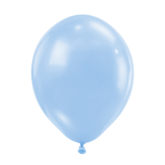 50 ballons de baudruche - Ø30 cm - bleu pastel mat