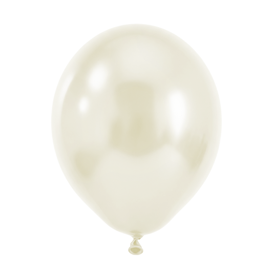 50 Ballons - Ø30 cm - Blanc Huître Soie