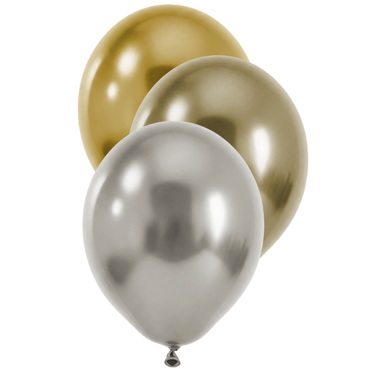 50 Ballons de baudruche - Ø30 cm - Réflex - Assortiment de luxe
