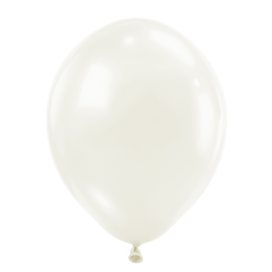 25 ballons - Ø46 cm - Blanc Amande
