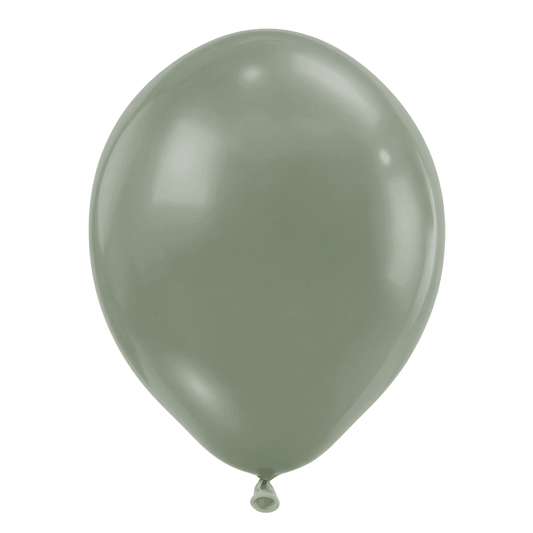 25 ballons - Ø46 cm - Vert laurier crépuscule pastel