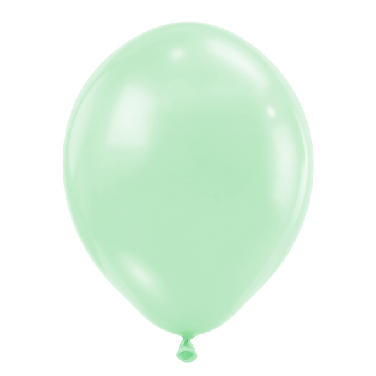 25 ballons - Ø46 cm - Vert pastel mat