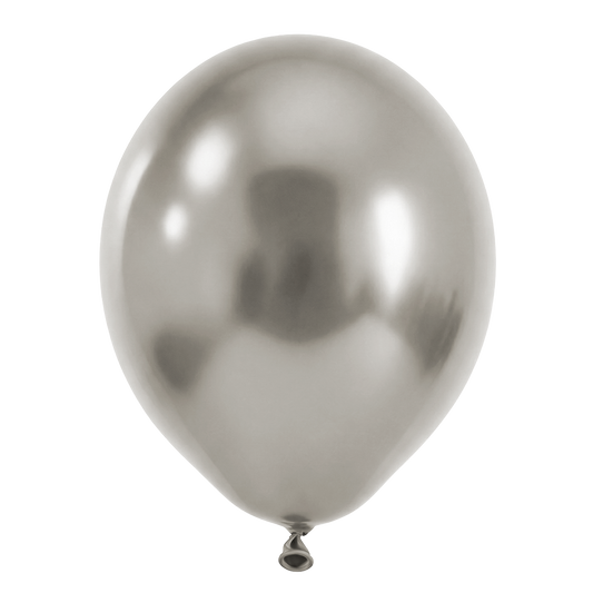 15 Ballons – Ø 46 cm – Réflexion – Argent