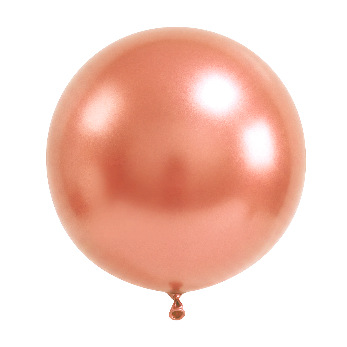 3 ballons de baudruche - Ø61 cm - Rose doré métallique