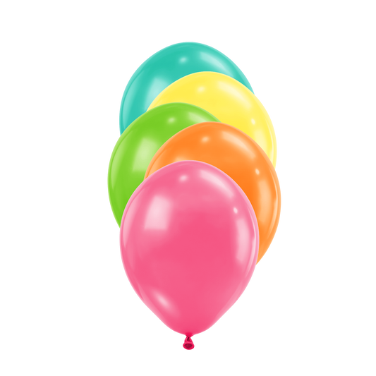 50 ballons de baudruche - Ø 12 cm - Assortiment Tropical