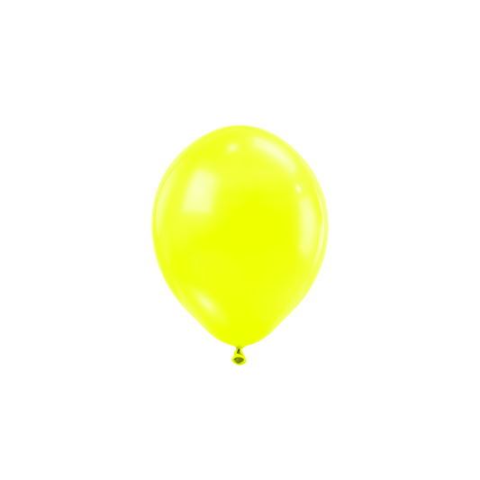 50 ballons - Ø 12 cm - Jaune fluo