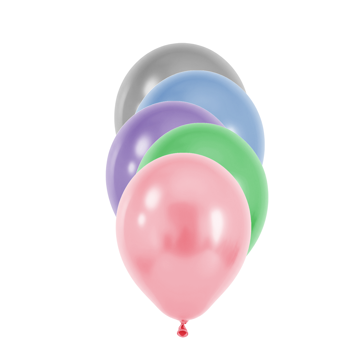 50 ballons de baudruche - Ø 12 cm - Assortiment perlé