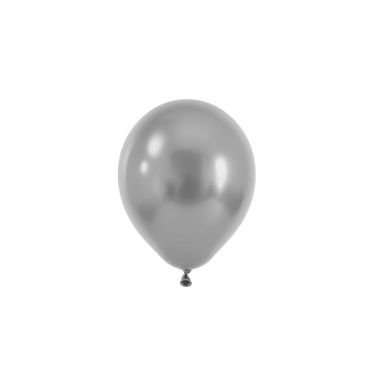 50 ballons de baudruche - Ø12 cm - Argent nacré