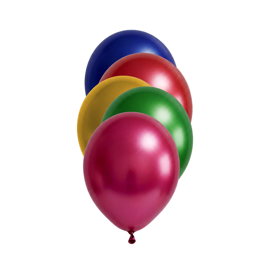 50 ballons - Ø12 cm - Métallisé Assorti
