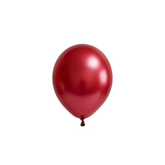 50 ballons de baudruche - Ø 12 cm - Rouge Métallisé