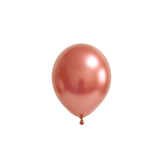50 ballons de baudruche - Ø 12 cm - or rose métallisé