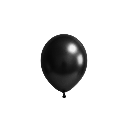 50 ballons - Ø 12 cm - Noir métallisé