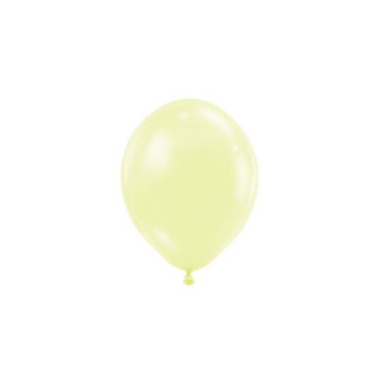 50 ballons - Ø 12 cm - Jaune pastel mat