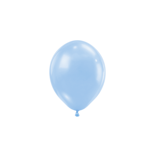 50 ballons de baudruche - Ø 12 cm - Bleu pastel mat