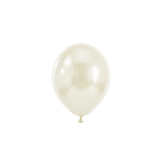 50 ballons de baudruche - Ø12 cm - Soie blanc huître