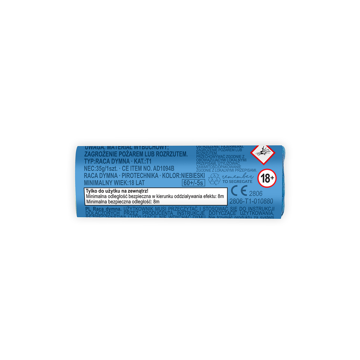 5 fumigènes - Bleu