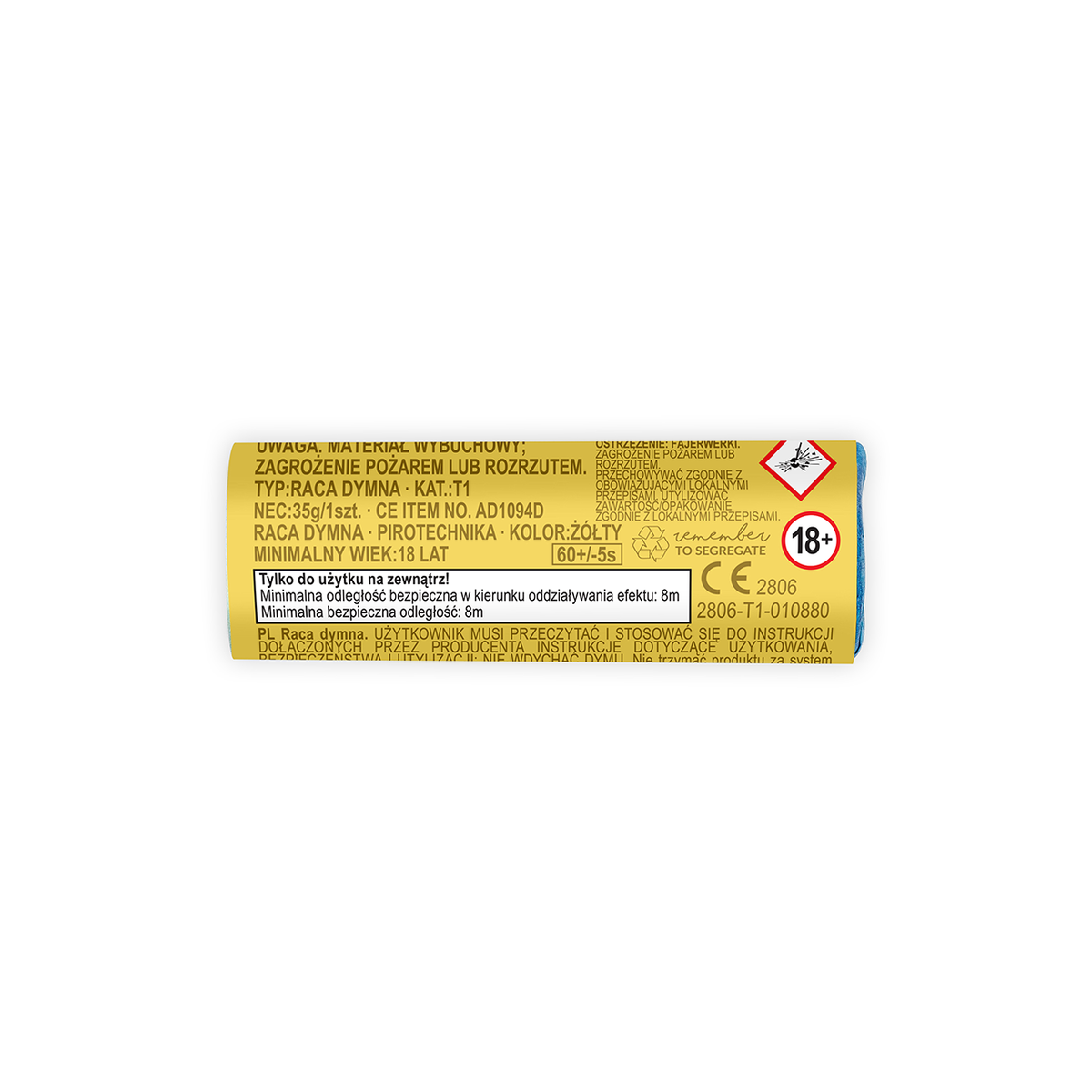 5 Fumigènes - Jaune
