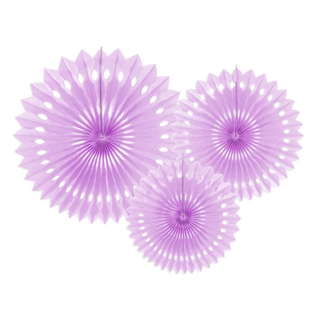3 rosettes décoratives - Lavande
