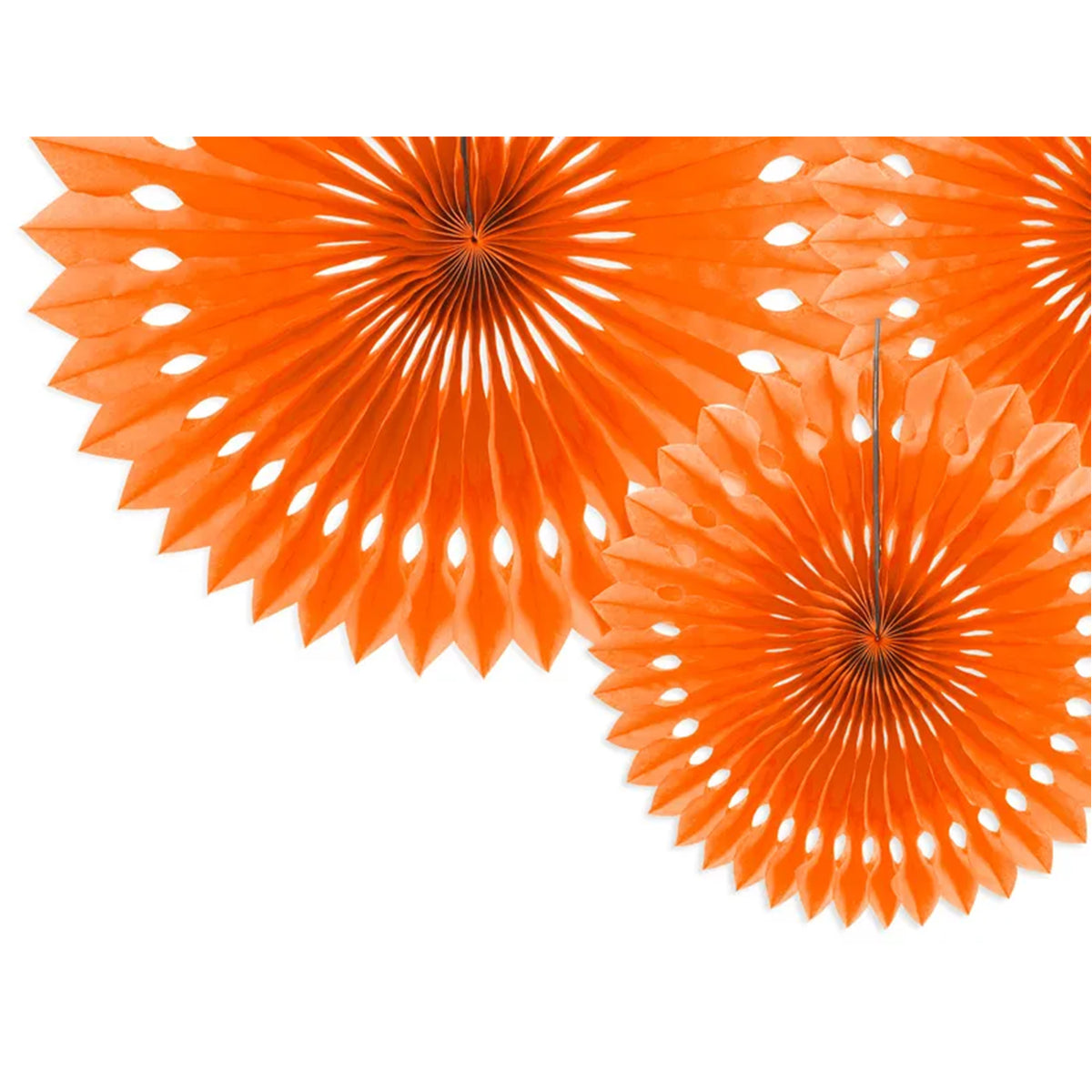 3 rosaces décoratives - Orange