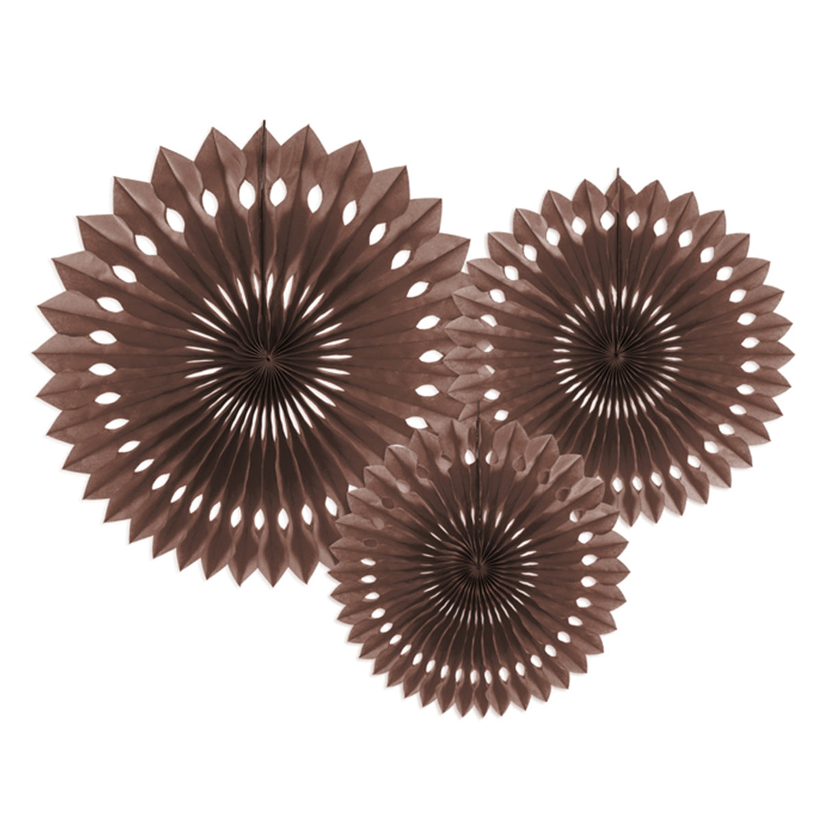 3 rosaces décoratives - Marron