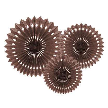 3 rosaces décoratives - Marron