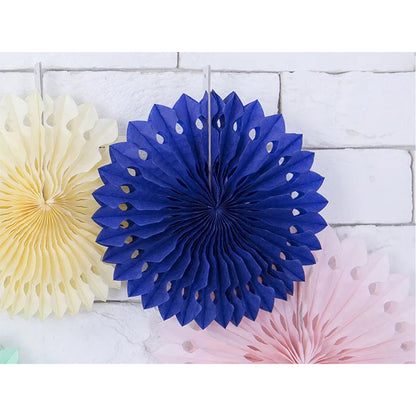 3 decoratieve rozetten - Marineblauw
