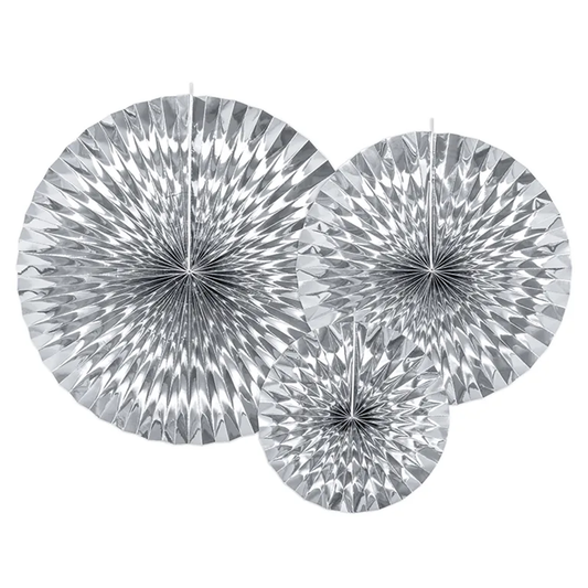3 sierrozetten - zilver