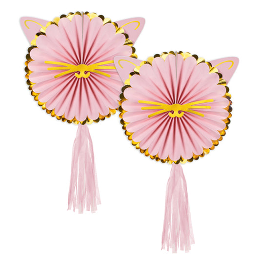 2 decoratieve rozetten - Kitty