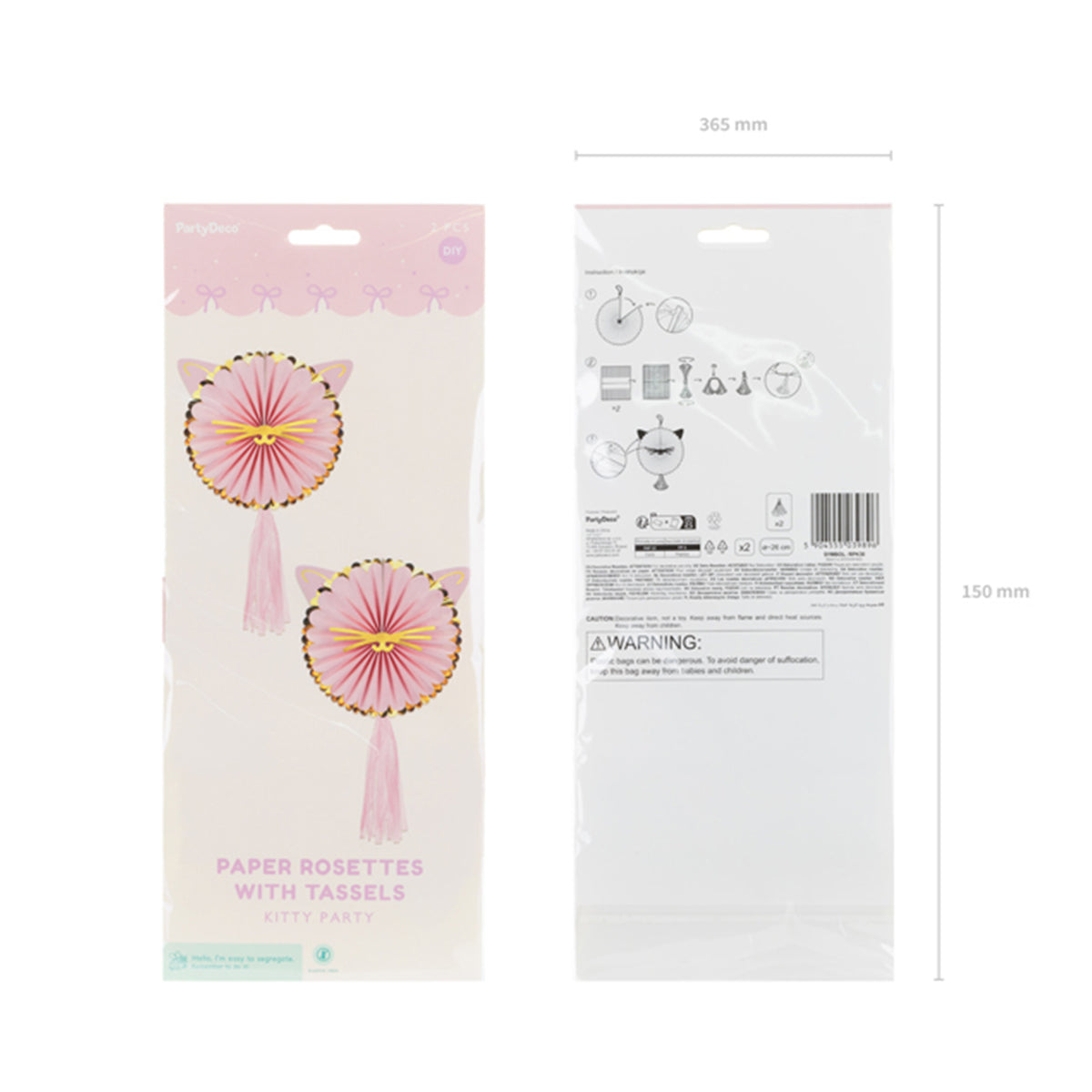 2 decoratieve rozetten - Kitty