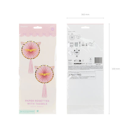 2 decoratieve rozetten - Kitty