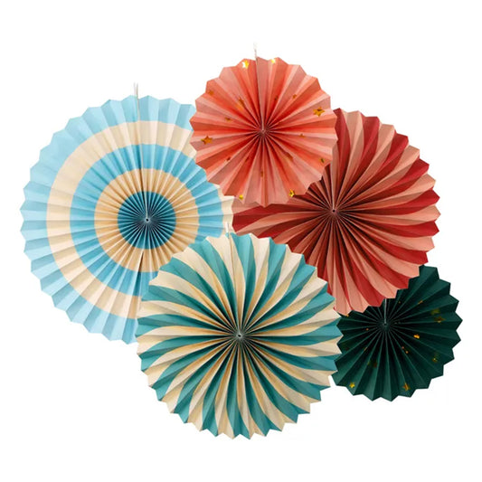 5 decoratieve rozetten - Circus