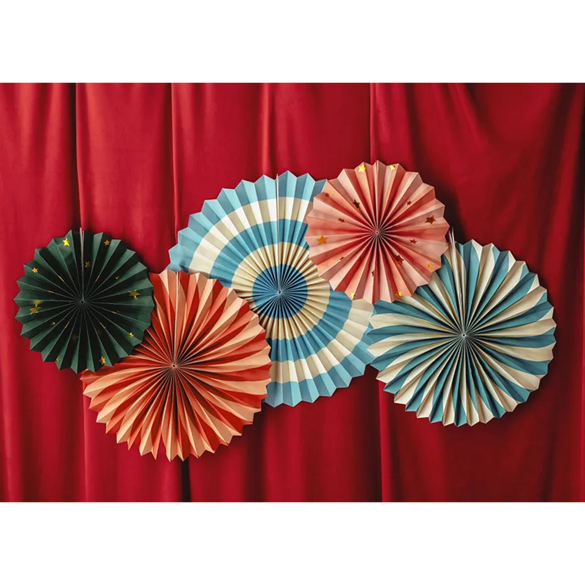 5 decoratieve rozetten - Circus