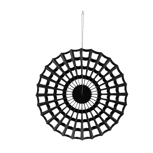 1 Decoratieve rozet spinnenweb - Zwart