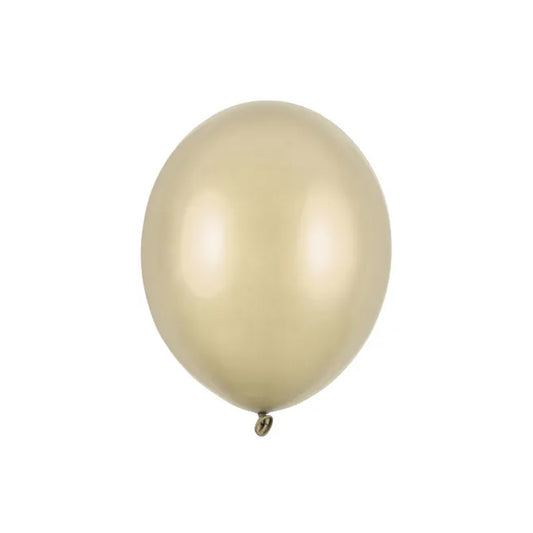 100 ballonnen - Ø 23 cm - Metallic Koud Goud
