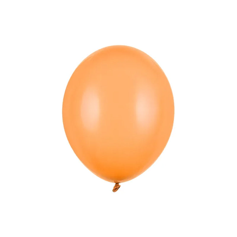 100 ballons de baudruche - Ø 23cm - Orange pastel vif