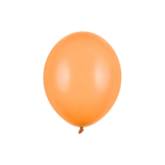 100 ballonnen - Ø 23cm - pastel helderoranje