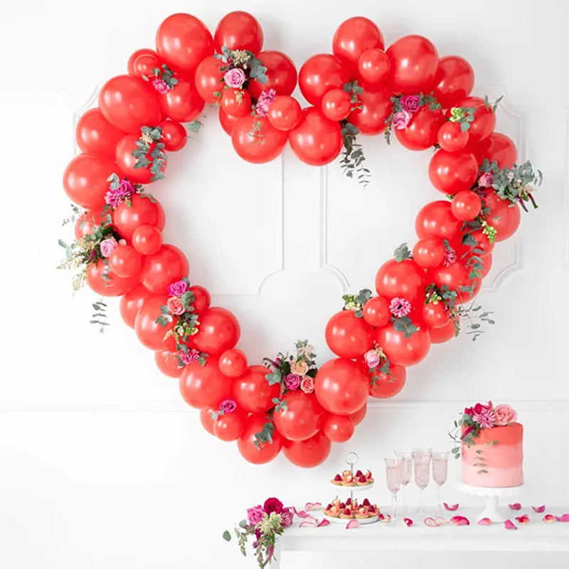 100 ballonnen - Ø 23 cm - Pastel Papaverrood