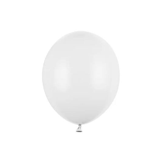 100 ballonnen - Ø 23cm - pastel puur wit