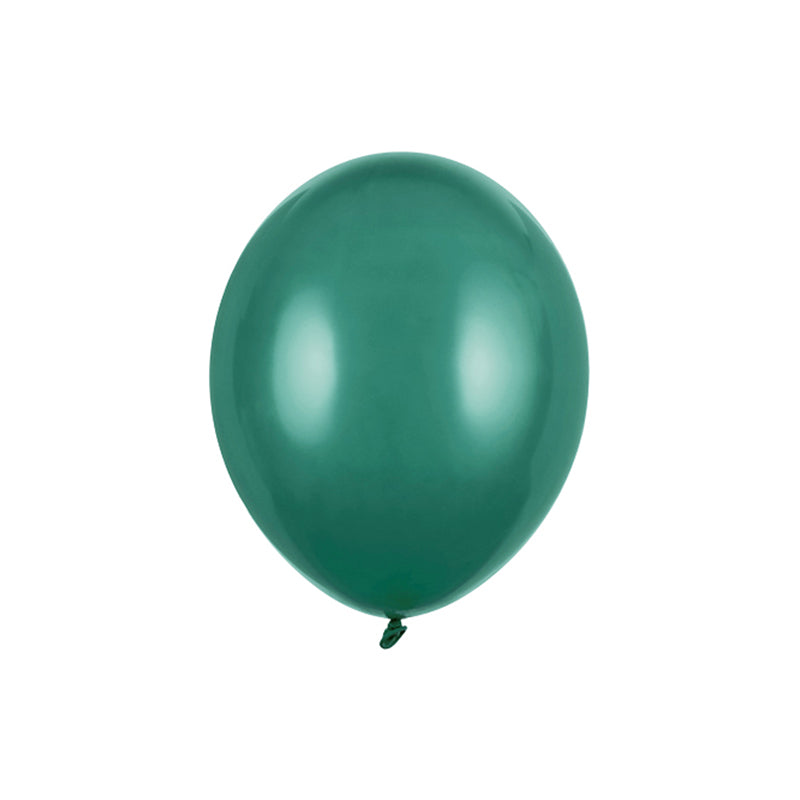 100 ballonnen - Ø 23cm - pastel flessengroen