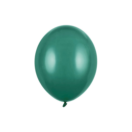 100 ballonnen - Ø 23cm - pastel flessengroen