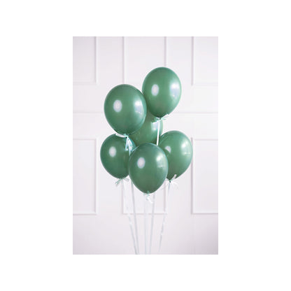 100 ballonnen - Ø 23cm - pastel flessengroen