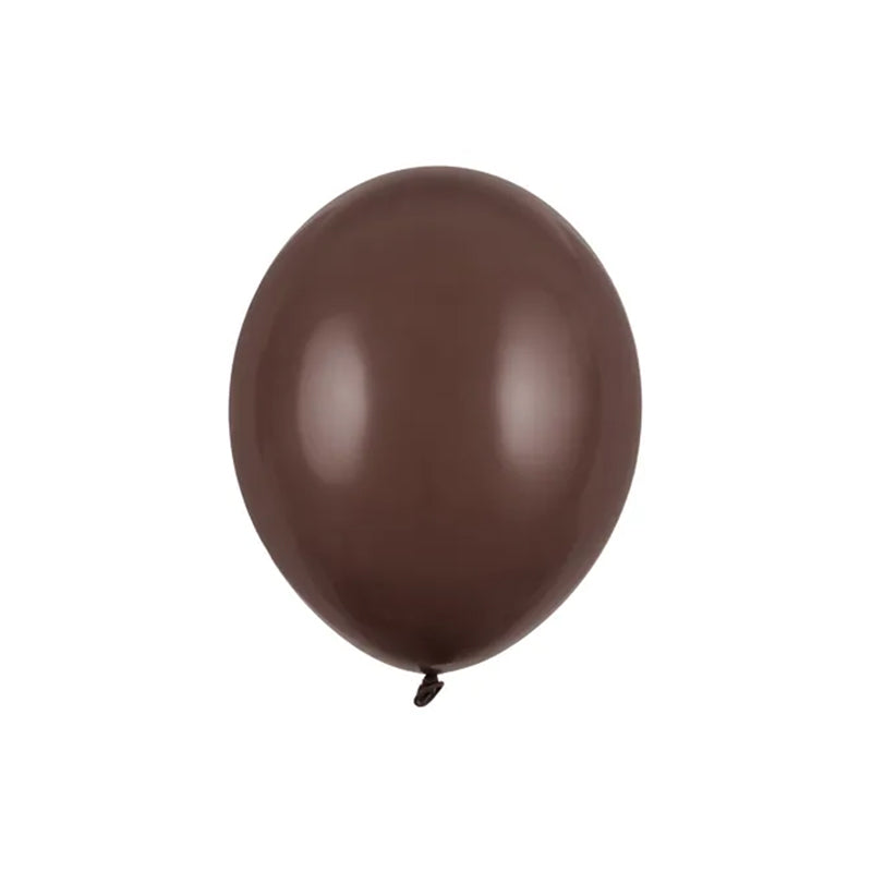 100 ballonnen - Ø 23cm - pastel cacaobruin
