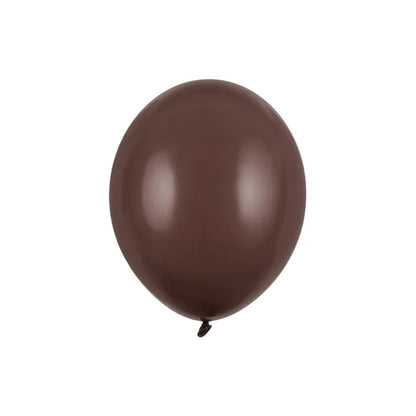 100 ballonnen - Ø 23cm - pastel cacaobruin