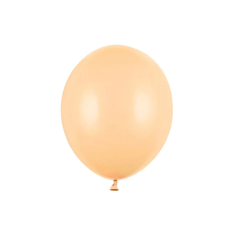 100 ballons de baudruche - Ø 23cm - Pêche Claire Pastel